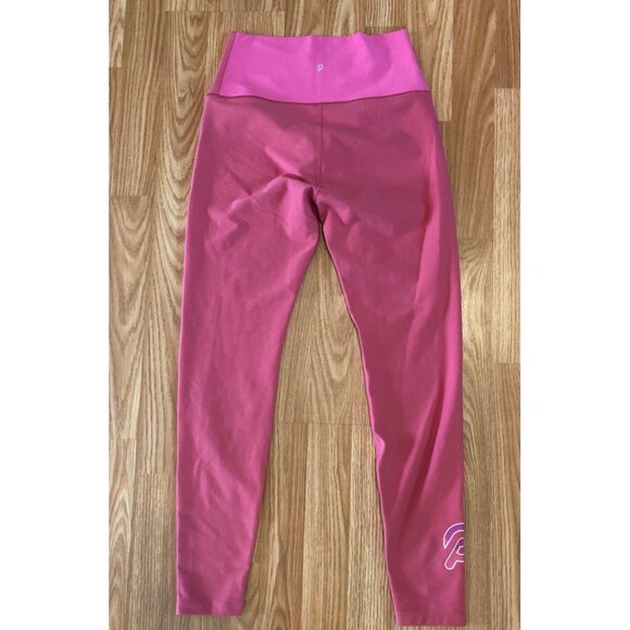 Peloton Leggings Pink High Rise Cross Front Cadent Size Medium Athleisure Active - Picture 4 of 5